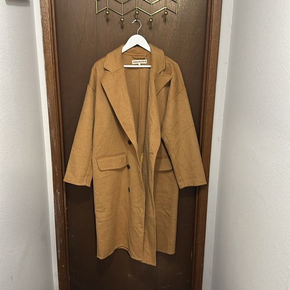 FREE PEOPLE ADORE YOU COAT in Tan NWOT - Picture 4 of 10